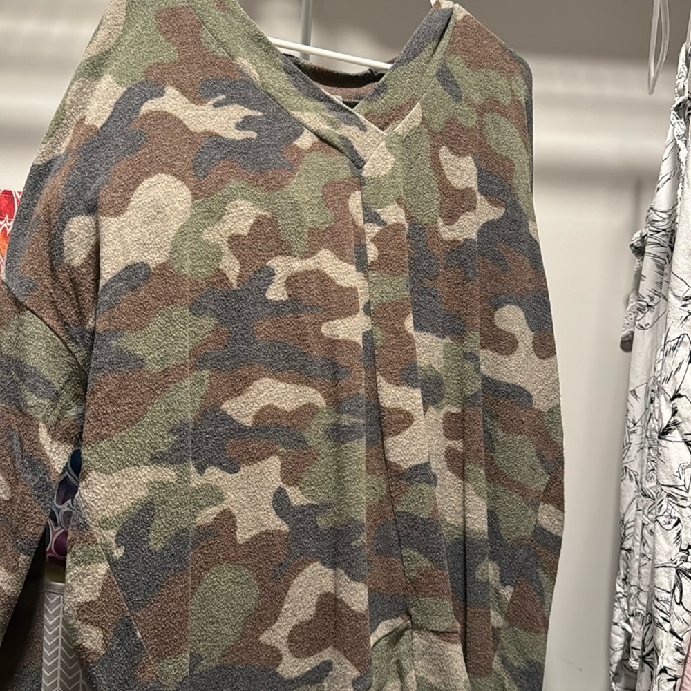 Camo long sleeve shirt